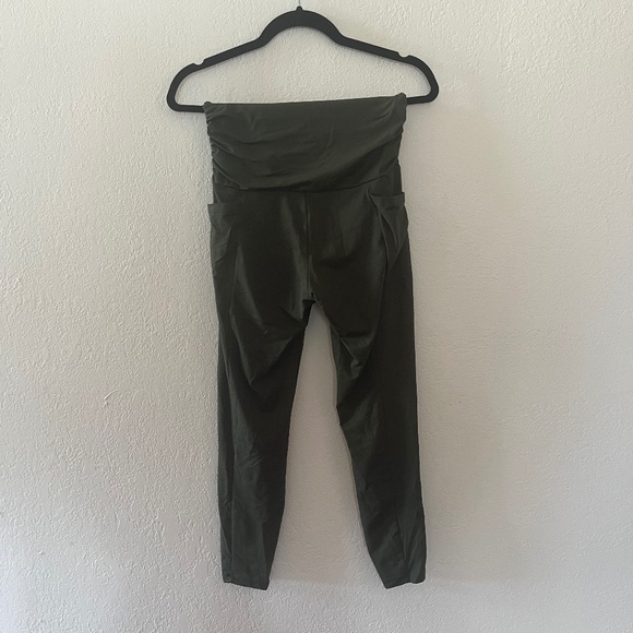 Lot of 3 Maternity Leggings Green and Black - Picture 3 of 15